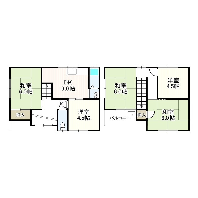 若松町2丁目戸建の間取り