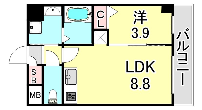 SDグランツ神戸ウエストの間取り