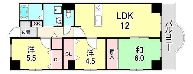 アルトゥーラ御影の間取り