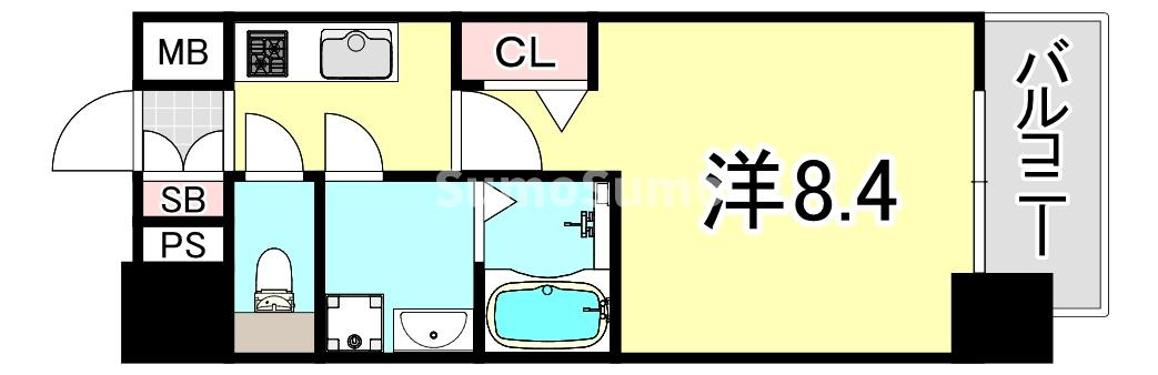 プランドール江戸堀レジデンスの間取り