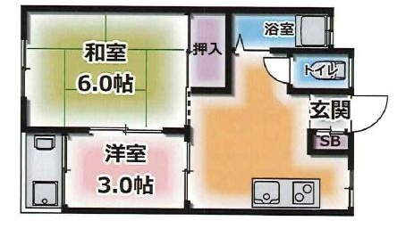 ハイツ永沢の間取り