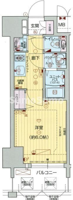 プレサンス北浜ラ・フェスタの間取り