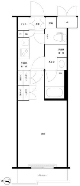 ルーブル三軒茶屋伍番館の間取り