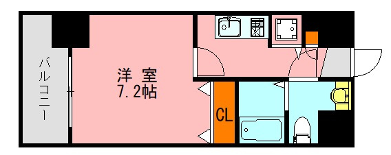 アソシアグロッツォ博多セントラルタワーの間取り