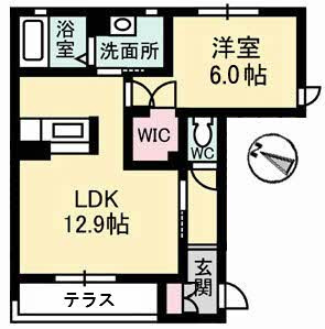 ル・シェモア　I の間取り