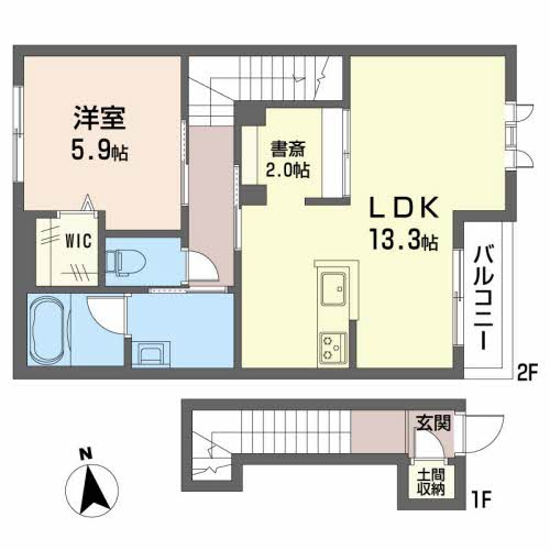 シャーメゾン　アンダンテ の間取り