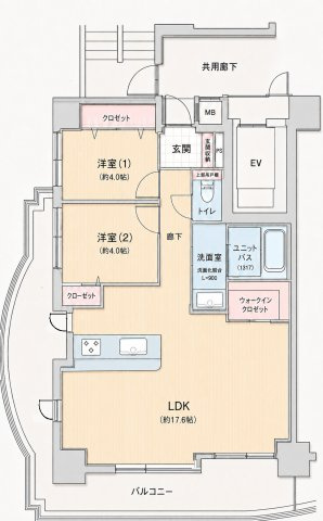 アンビエント住吉公園の間取り