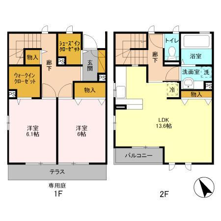 ベルデュールの間取り