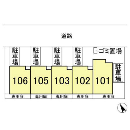 ベルデュールの区画図|★101