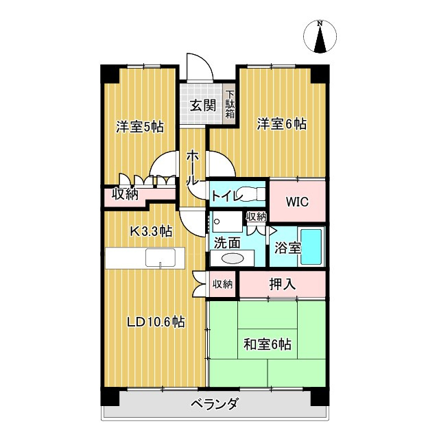 サーパス東旭が丘の間取り