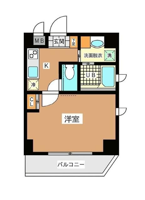 台東区千束３丁目の賃貸マンションの間取り
