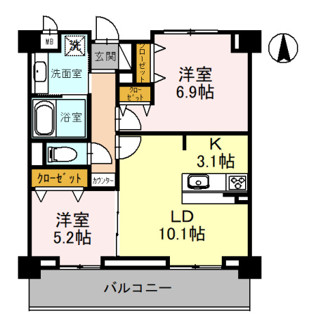 Serenity JIN の間取り
