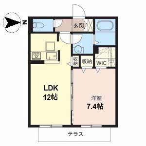パークヒルズ陵南の間取り