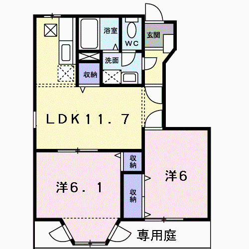 フォレストール1番館の間取り