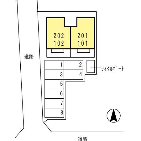 ウィルモア辰巳の区画図