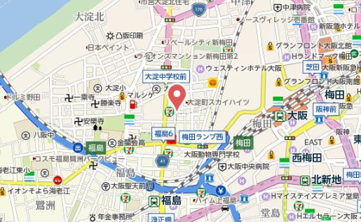【地図】 | エステムプラザ梅田ＷＥＳＴ