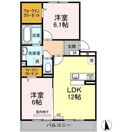 グランド　ソレイユ　C棟の間取り