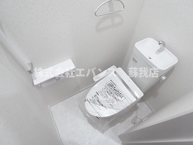【トイレ】 | ナリトモ蘇我Ｂ | 落ち着いた色調のトイレです