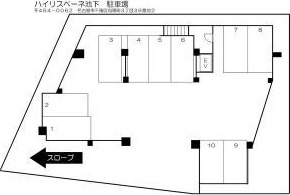 ハイリスベーネ池下の区画図