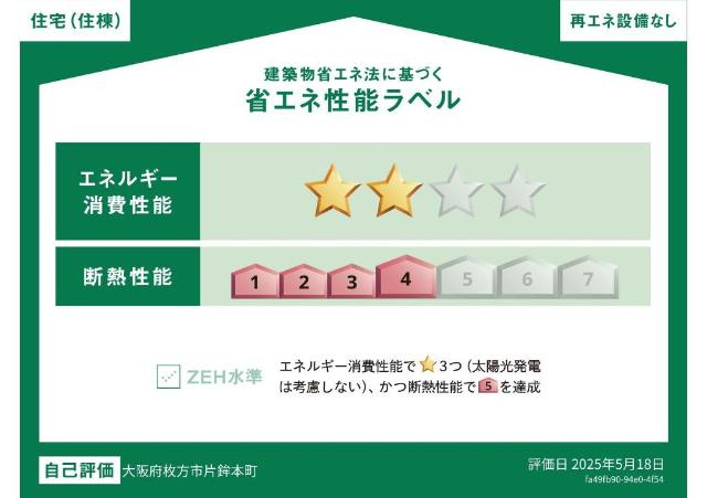 ロイヤルサージュの外観|省エネ性能ラベル