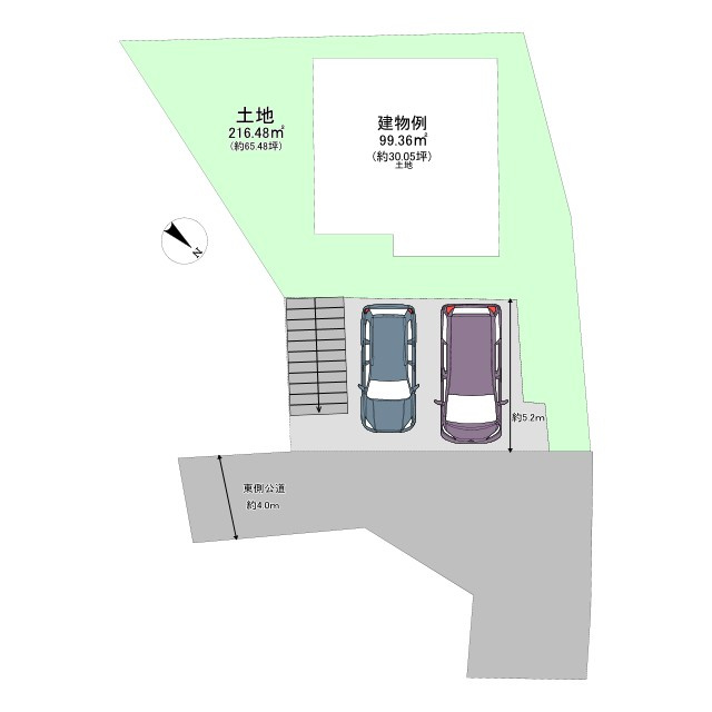 枚方市菊丘町　売り土地の土地図|枚方市菊丘町　216.48㎡