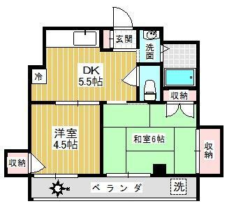 ソマール西竹の塚の間取り