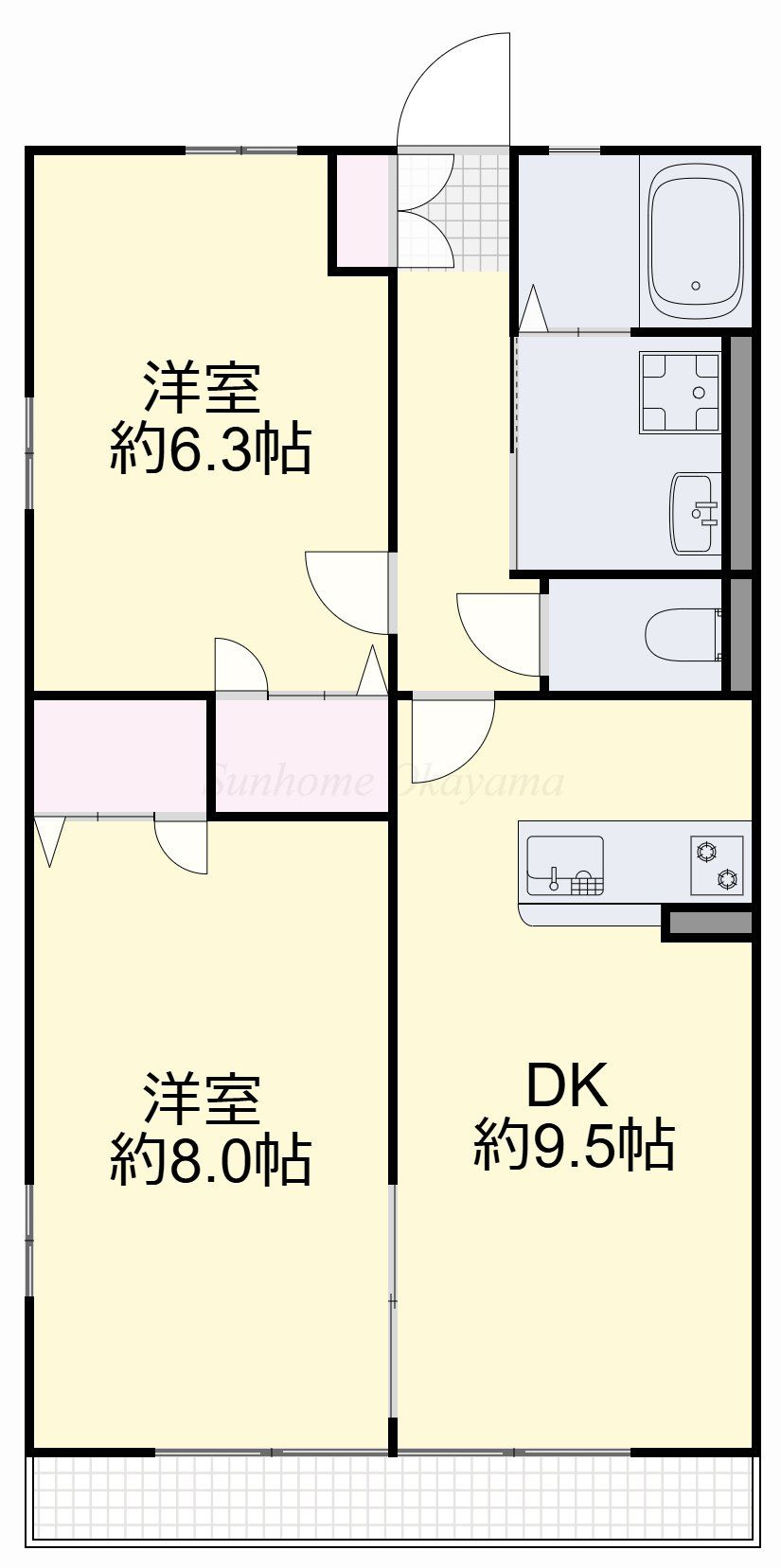 ファミーユＨの間取り