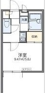 レオパレスエスタ　セルトⅡの間取り