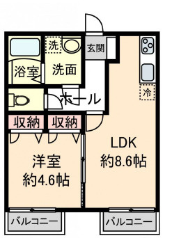 ハイムフォーリーフの間取り