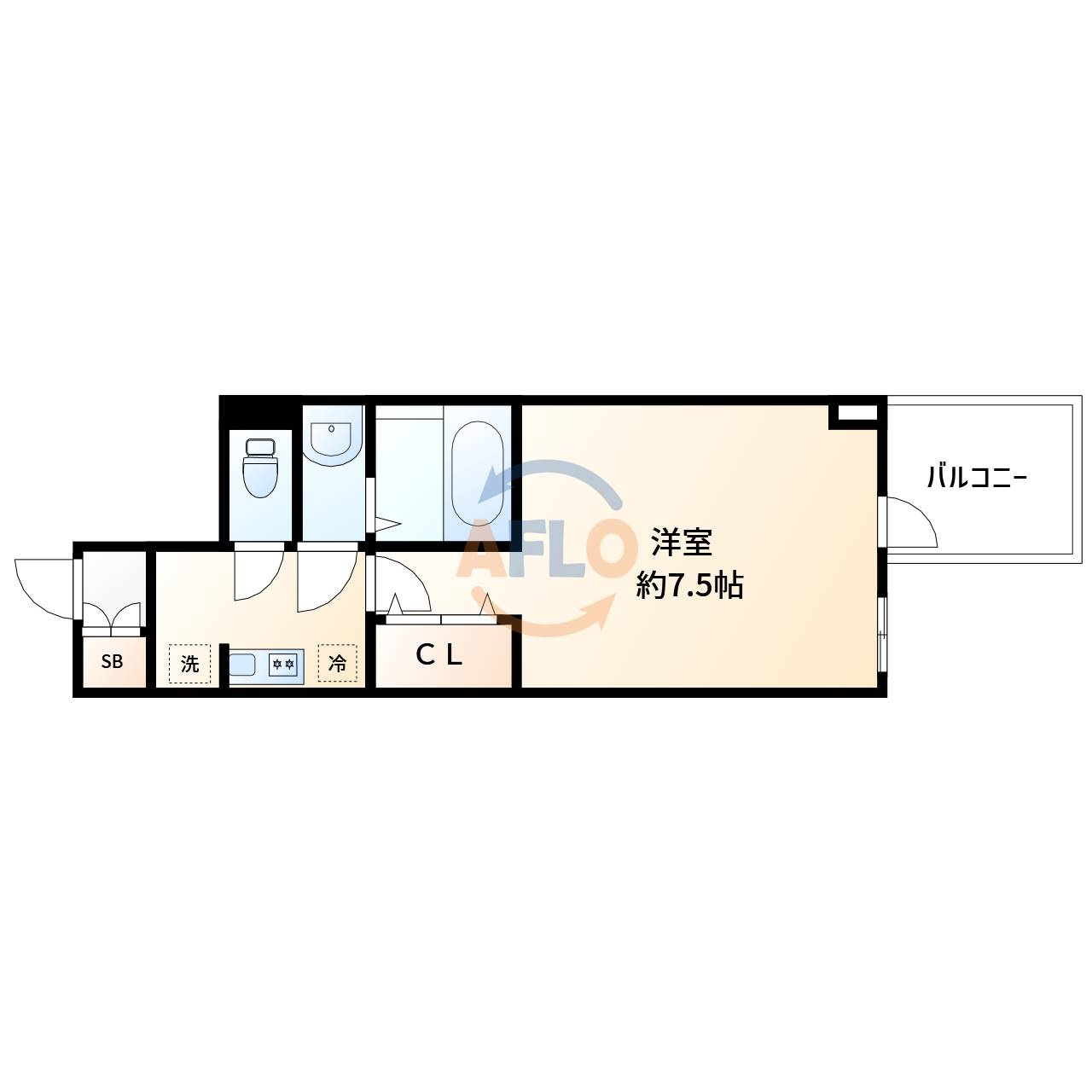 WORVE大阪本町（ワーブ大阪本町）の間取り|WORVE大阪本町　間取り