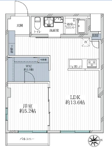 甲陽マンションの間取り