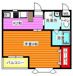 松戸市新松戸１丁目の賃貸マンションの間取り