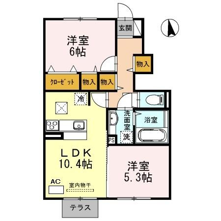 リュミエールm&y　B棟の間取り