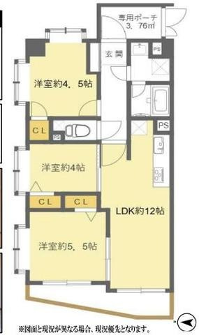 ライオンズガーデン若葉の間取り