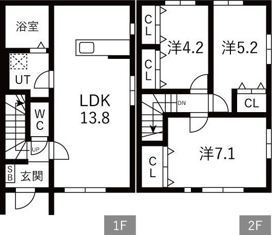 MEZY前九年 Ⅰの間取り