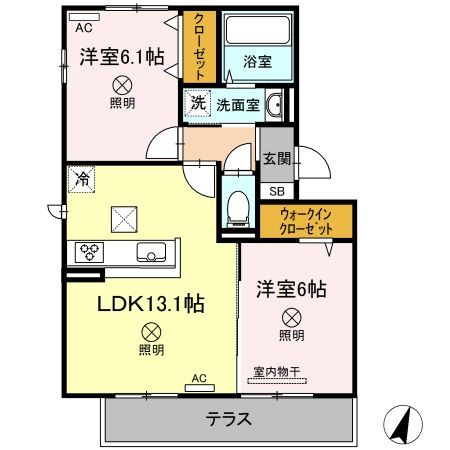 クレスト高柳の間取り