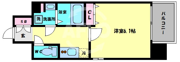 レジュールアッシュ天王寺クレアの間取り|レジュールアッシュ天王寺クレア　間取り