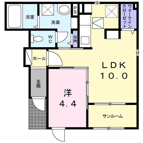 リアーレ丑寅の間取り
