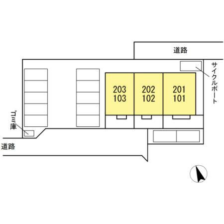 サンシャインの区画図