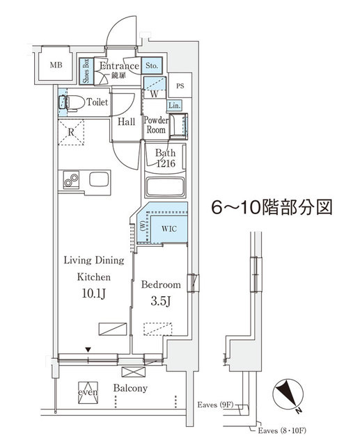 エル・セレーノ横浜の間取り