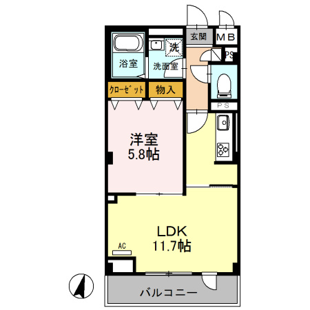 エクセレント　ヒルズの間取り