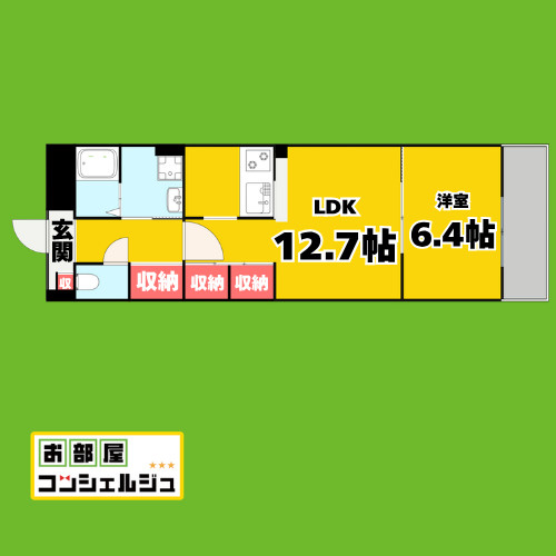 ドウェル当知の間取り