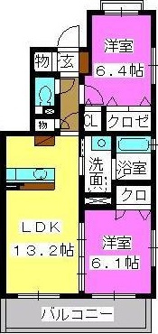 プラザ社田の間取り