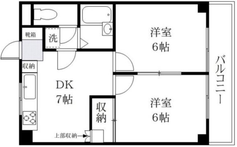 岩瀬マンションの間取り