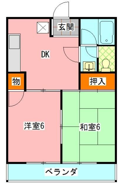 パールハイム市川の間取り