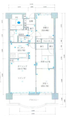 アマネセール下中野の間取り