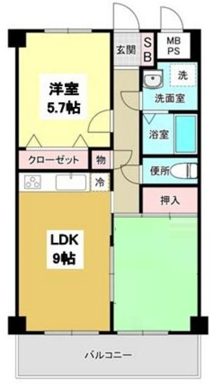 ブローディアの間取り|間取りです。