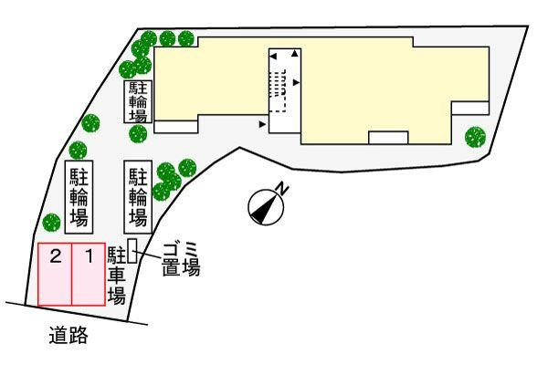 Ｋ’ｓ　ｆｌａｔの駐車場