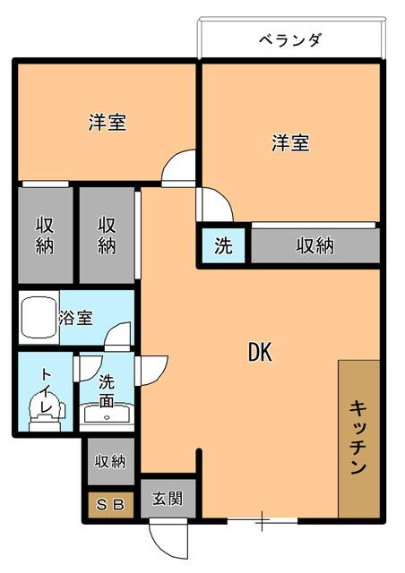 三田ハウスの間取り