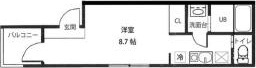 GLADⅠ京成小岩（グラッドワン）の間取り